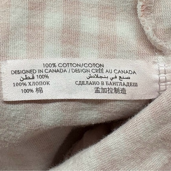 La Vie en Rose, Plus Size Gingham Pyjama Capris With Pockets, XXL, Pink - Picture 7 of 8